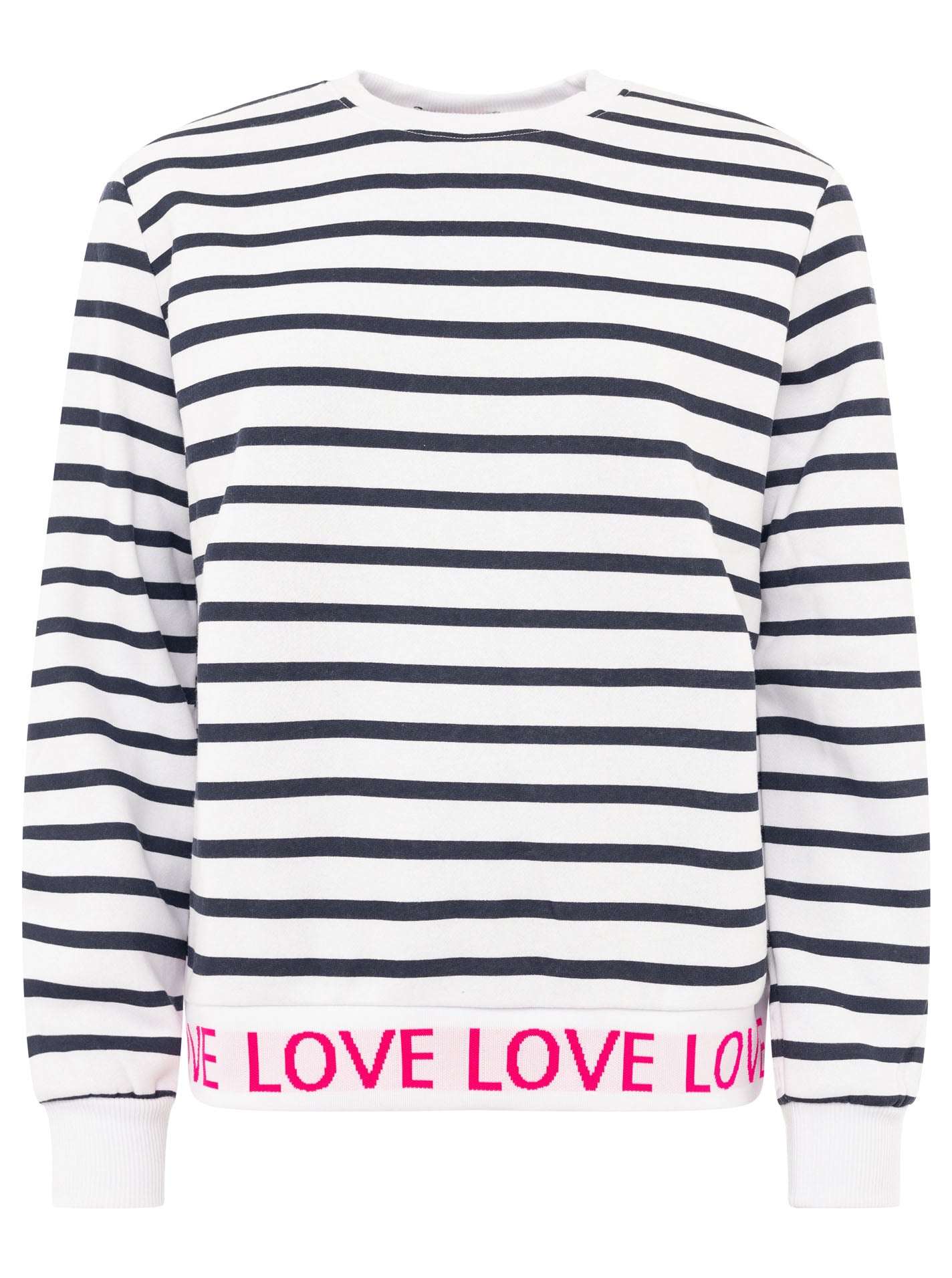 Zwillingsherz Sweatshirt "Love Love Love" - Marine