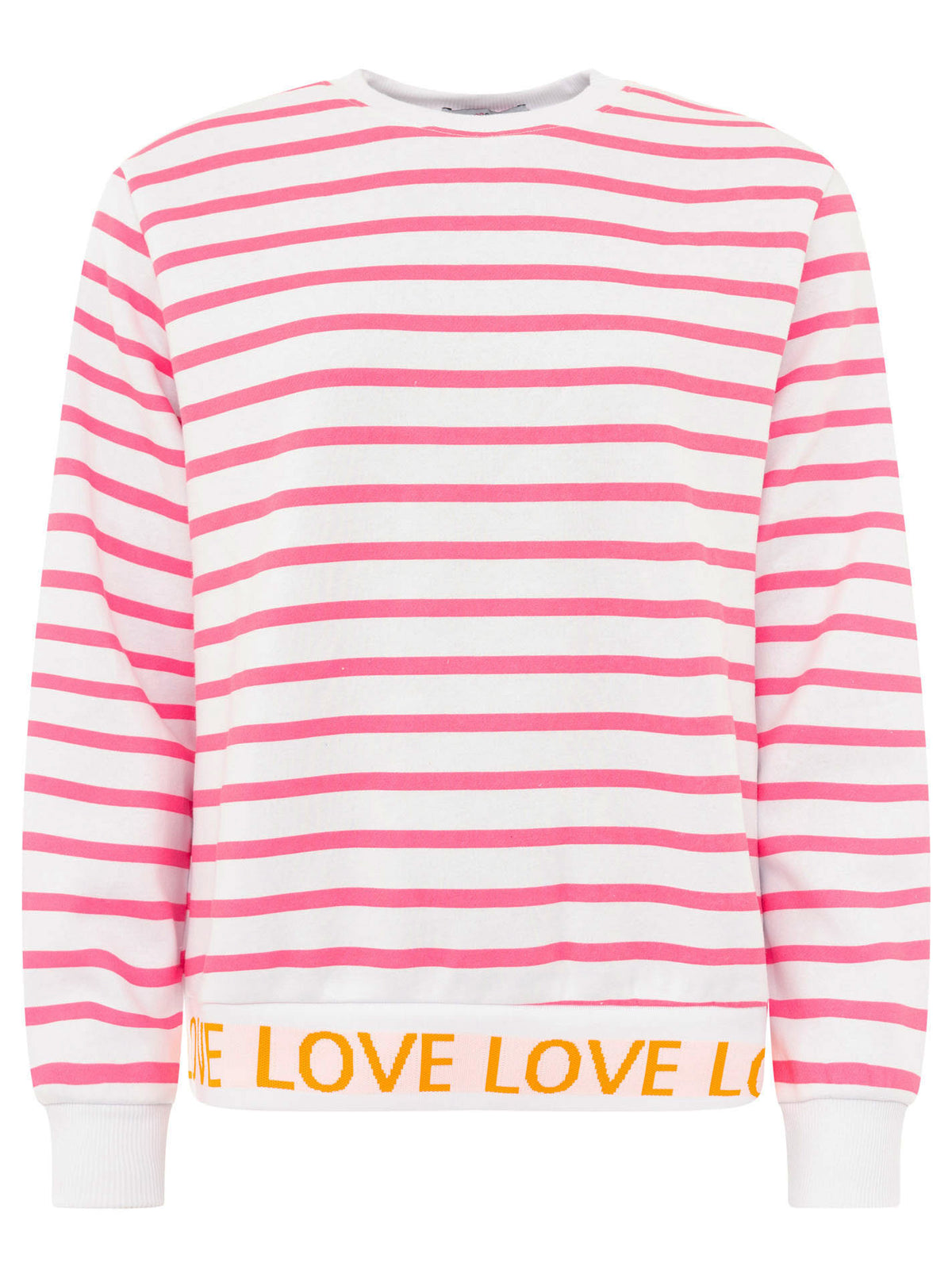 Zwillingsherz Sweatshirt "Love Love Love" - Pink