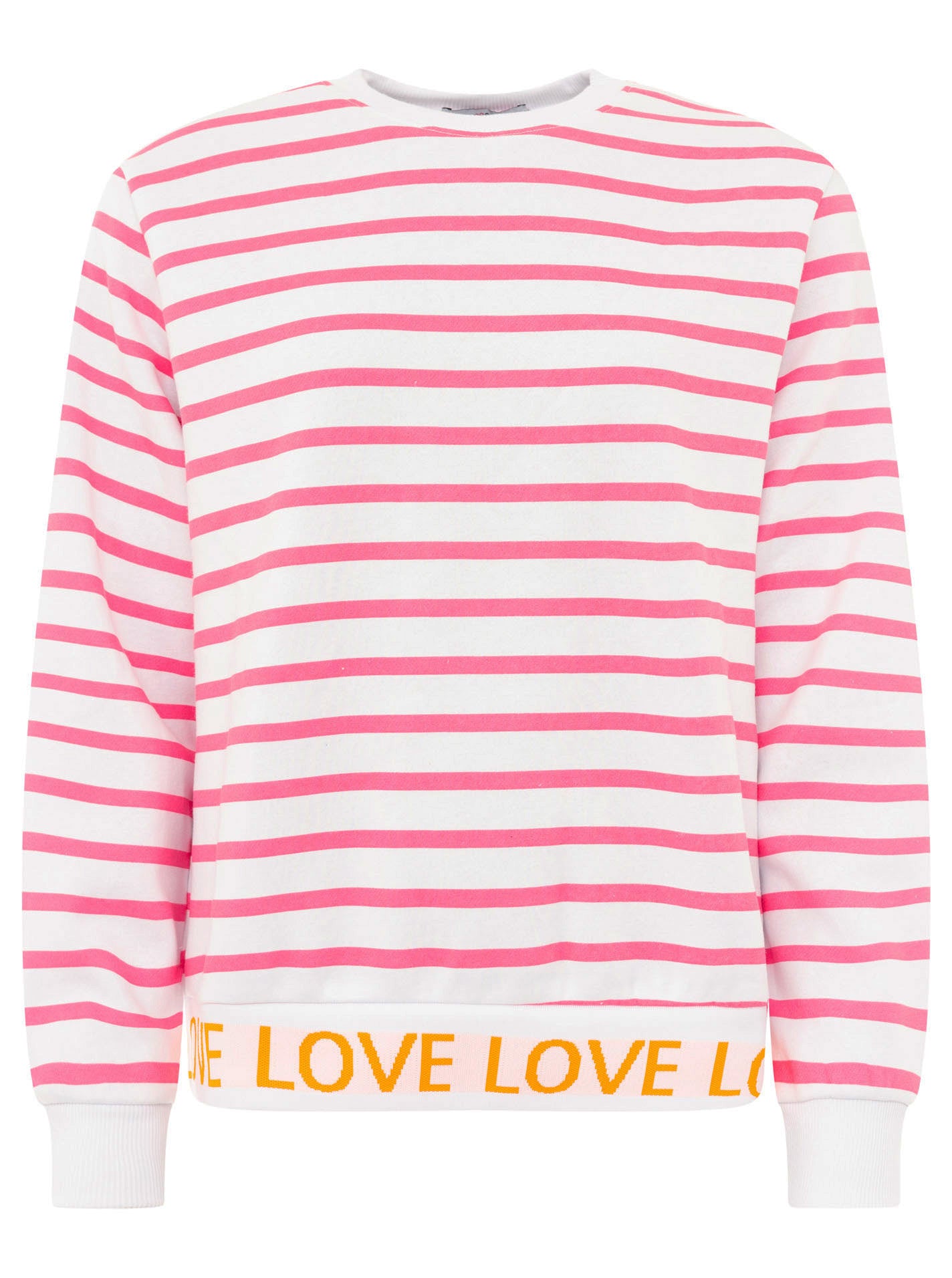 Zwillingsherz Sweatshirt "Love Love Love" - Pink