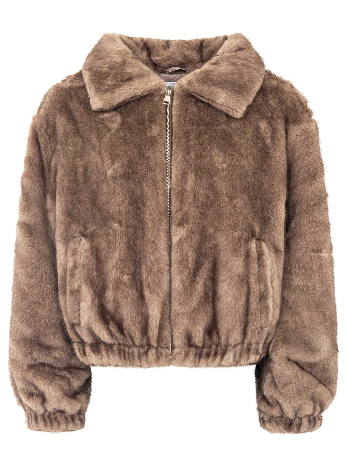 Zwillingsherz Felljacke "Soft Uni" - Grau