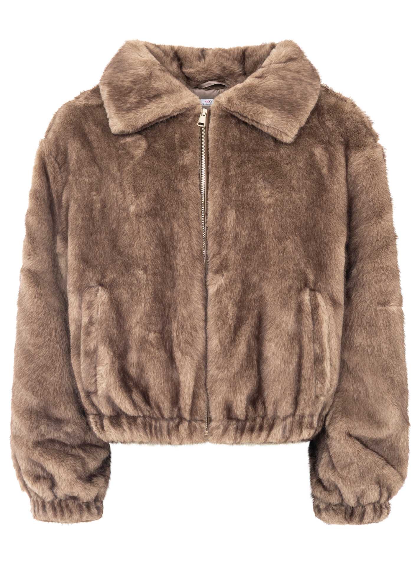 Zwillingsherz Felljacke "Soft Uni" - Grau
