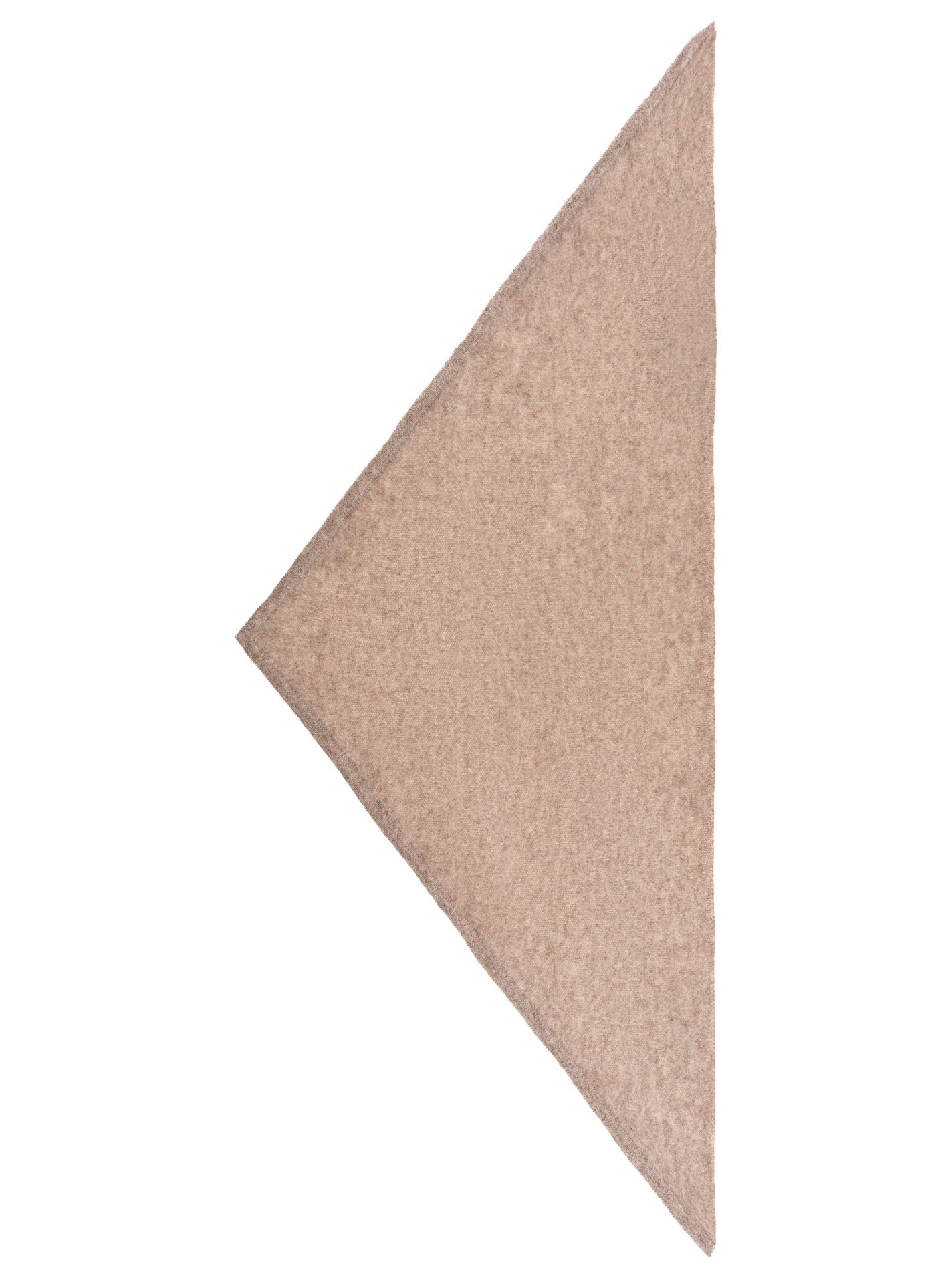 Zwillingsherz Kaschmir-Halstuch Brushed (100% Cashmere) - Mittelgrau