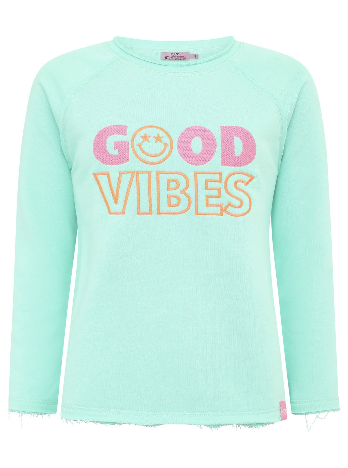 Zwillingsherz Sweatshirt/Pullover - Good Vibes - Mint/Pink