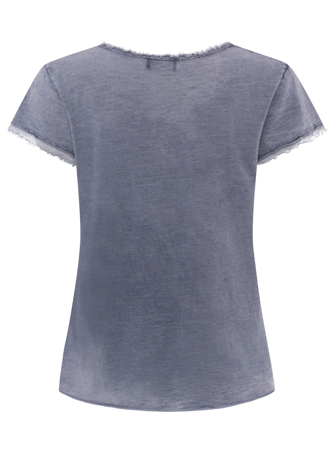 Zwillingsherz -  Oversized T-Shirt "Positive Mind" V-Ausschnitt - Navy