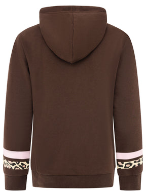 Zwillingsherz Hoodie Wild Vibes College Dunkelbraun