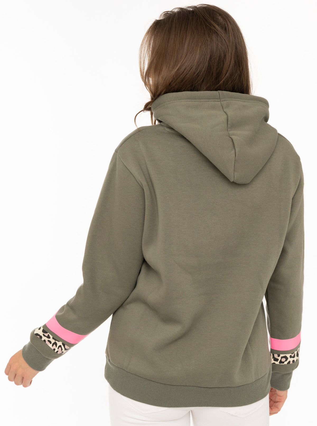 Zwillingsherz Hoodie Wild Vibes College Khaki Detail