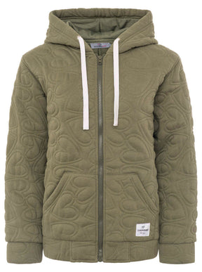 Zwillingsherz - Hoodiejacke "Endless Love" - Khaki