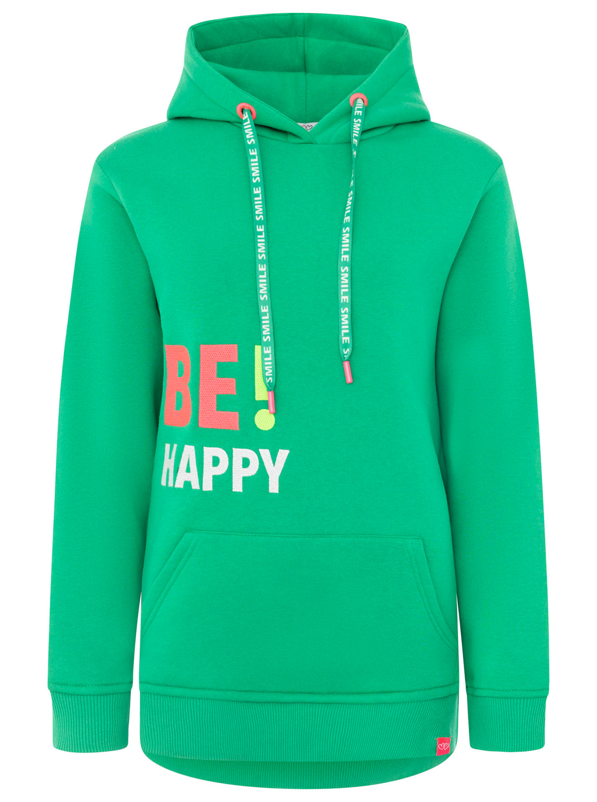 Zwillingsherz - Hoodie "Be Happy" - Grün