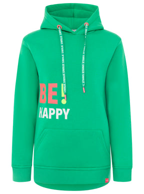 Zwillingsherz - Hoodie "Be Happy" - Grün