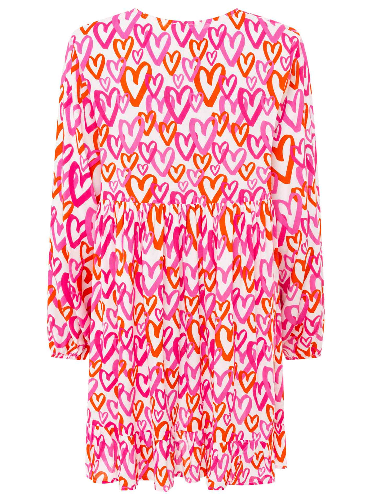 Zwillingsherz - Kleid "Be Mine" - Pink/Weiß