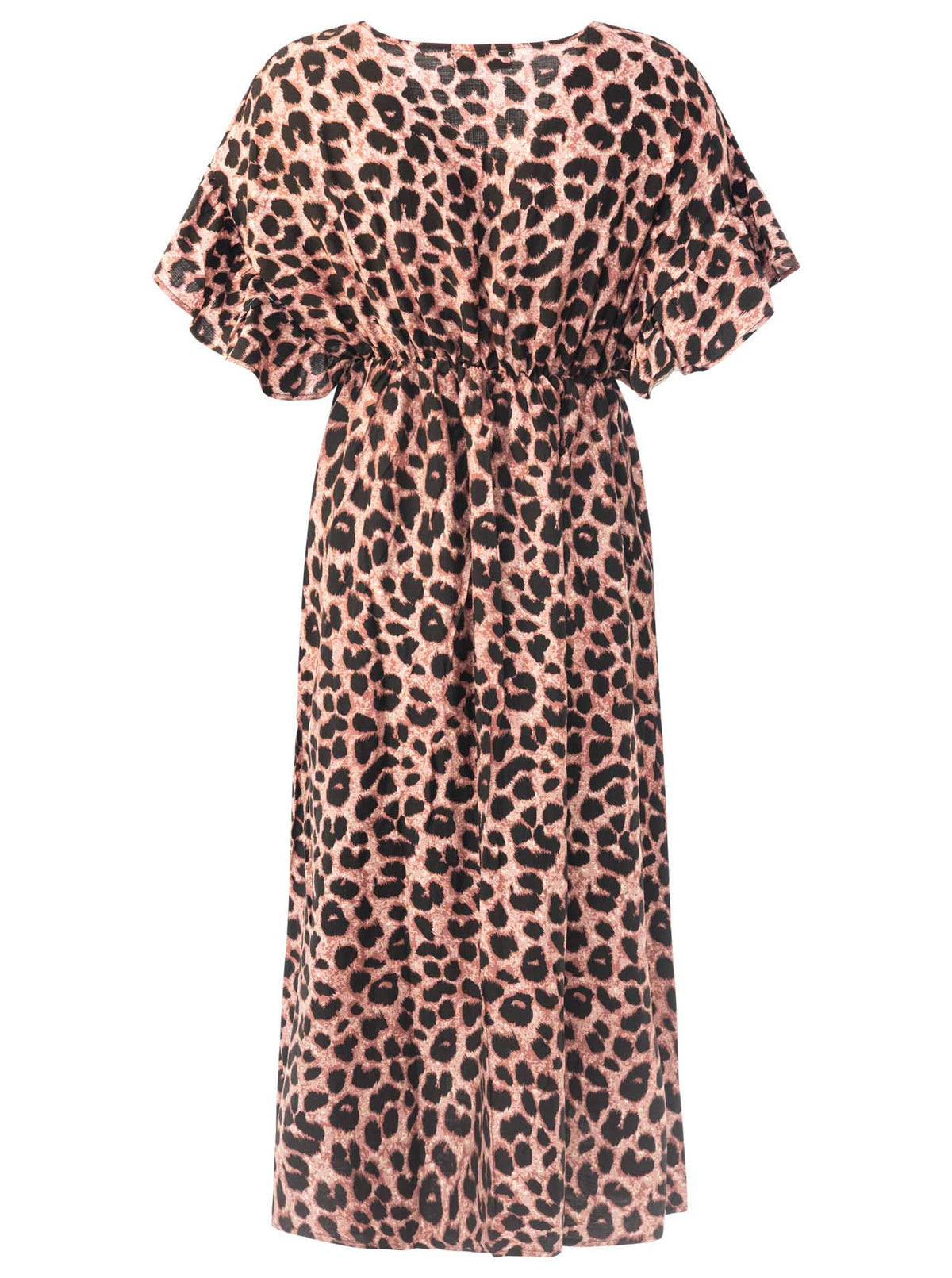 Zwillingsherz - Maxi Kleid Viskose Leo - Altrosa