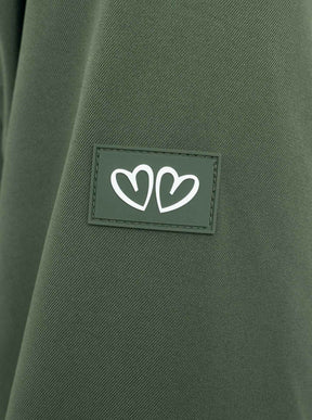 Zwillingsherz - Parka "Keep Smiling" - Khaki