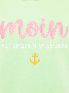 Zwillingsherz -  Sweatshirt "Moin Anker" - Mint