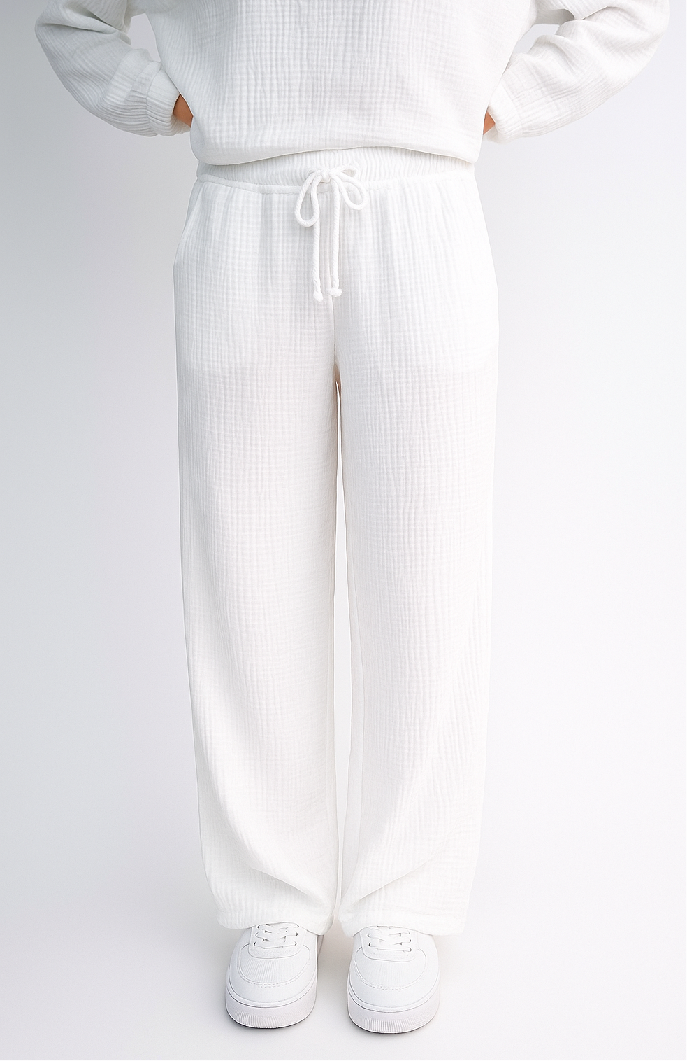 Musselin Hose - Weiß