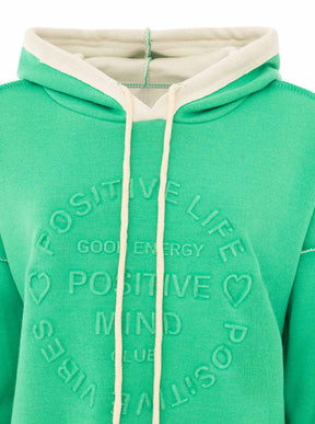 Zwillingsherz - Made in Italy Hoodie "Positive Mind" - Grün