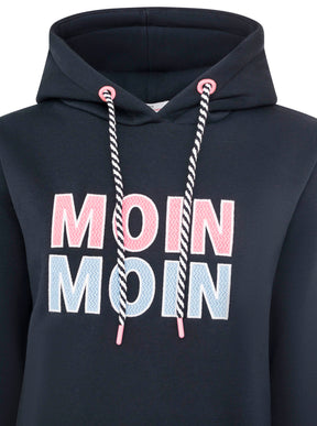 Zwillingsherz - Hoodie "Moin Moin" - Marineblau
