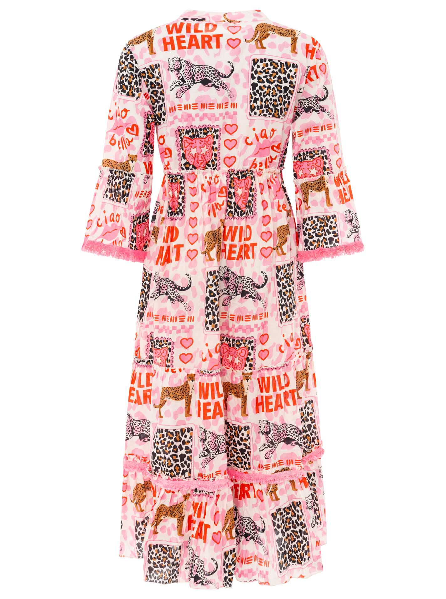 Zwillingsherz - Maxikleid "Wild Heart" - Rosa