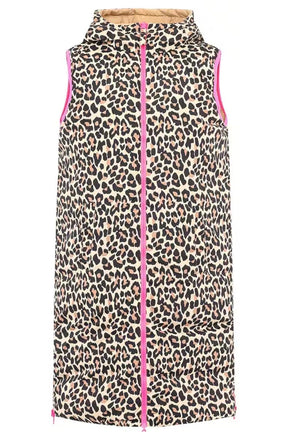 Zwillingsherz - Steppweste "Leo Wild Heart Wendbar" - Beige/Pink