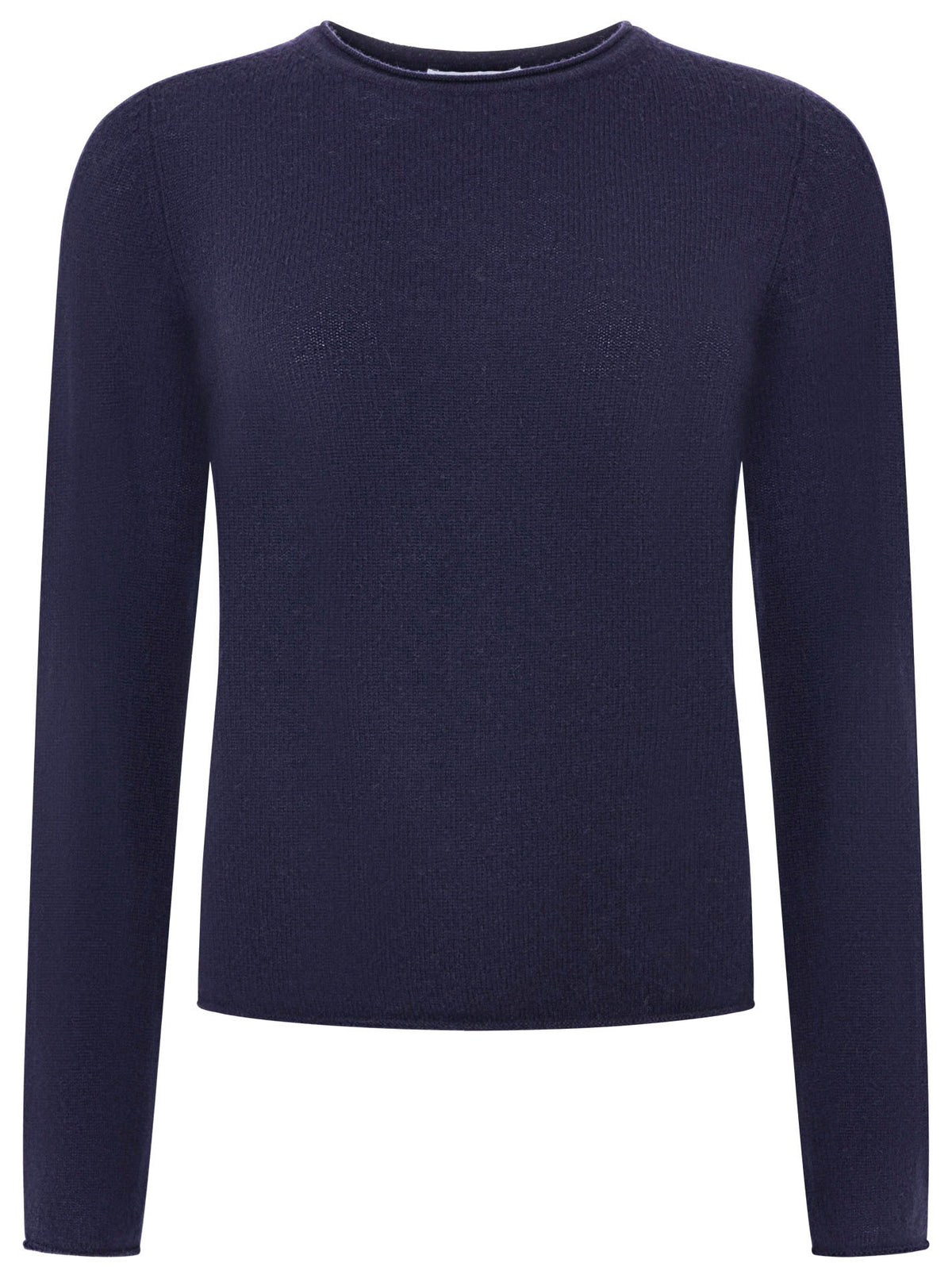 Zwillingsherz Kaschmir Pullover Schmaler Langarm (100% Cashmere) - Marine