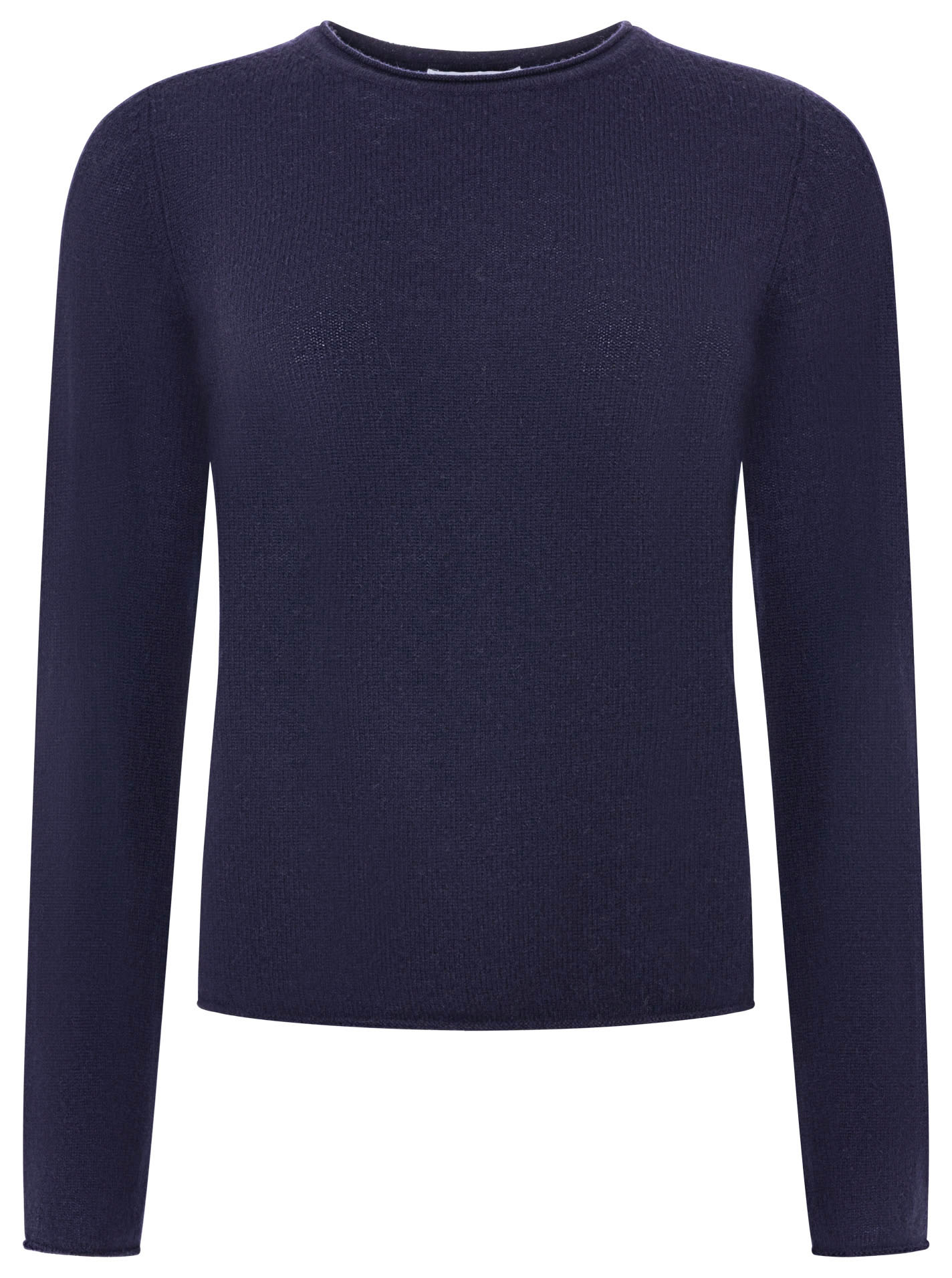 Zwillingsherz Kaschmir Pullover Schmaler Langarm (100% Cashmere) - Marine