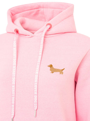 Zwillingsherz - Hoodie Neu "Dog Lover" - Pink