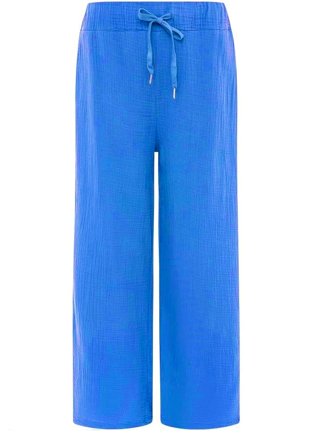 Zwillingsherz Musselin Hose - Royalblau