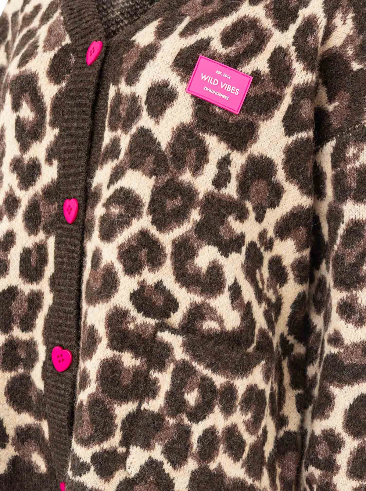 Zwillingsherz OVERSIZED CARDIGAN "LEO LOVE" - Beige