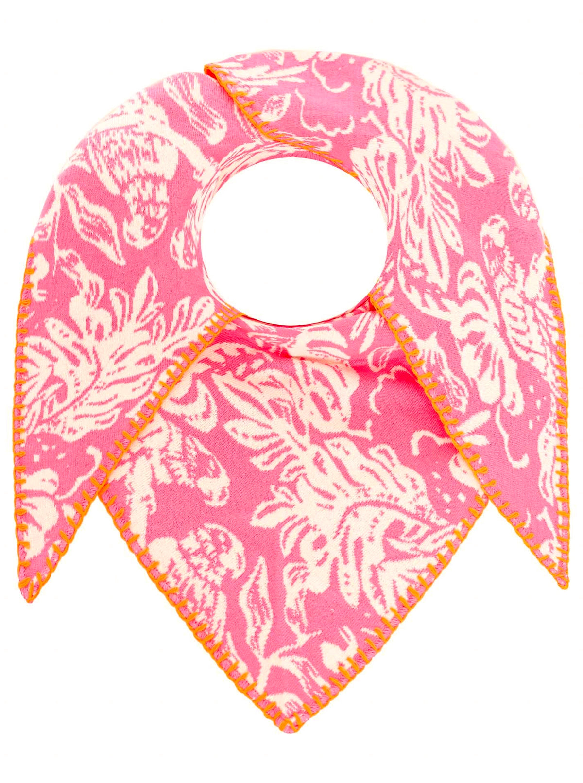 Zwillingsherz Schal/Dreieckstuch "Papagai" Baumwolle - Pink