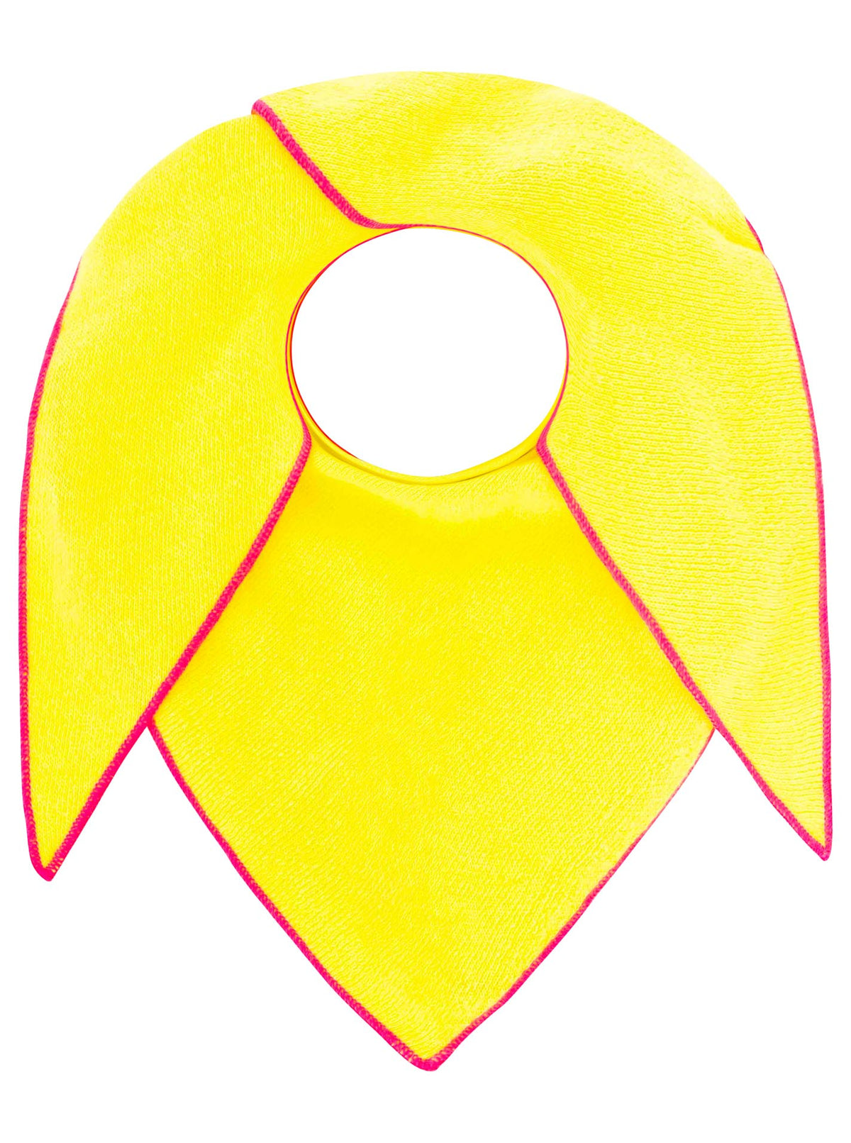 Zwillingsherz Dreieckstuch Cashmere Mix Neon Line Neongelb