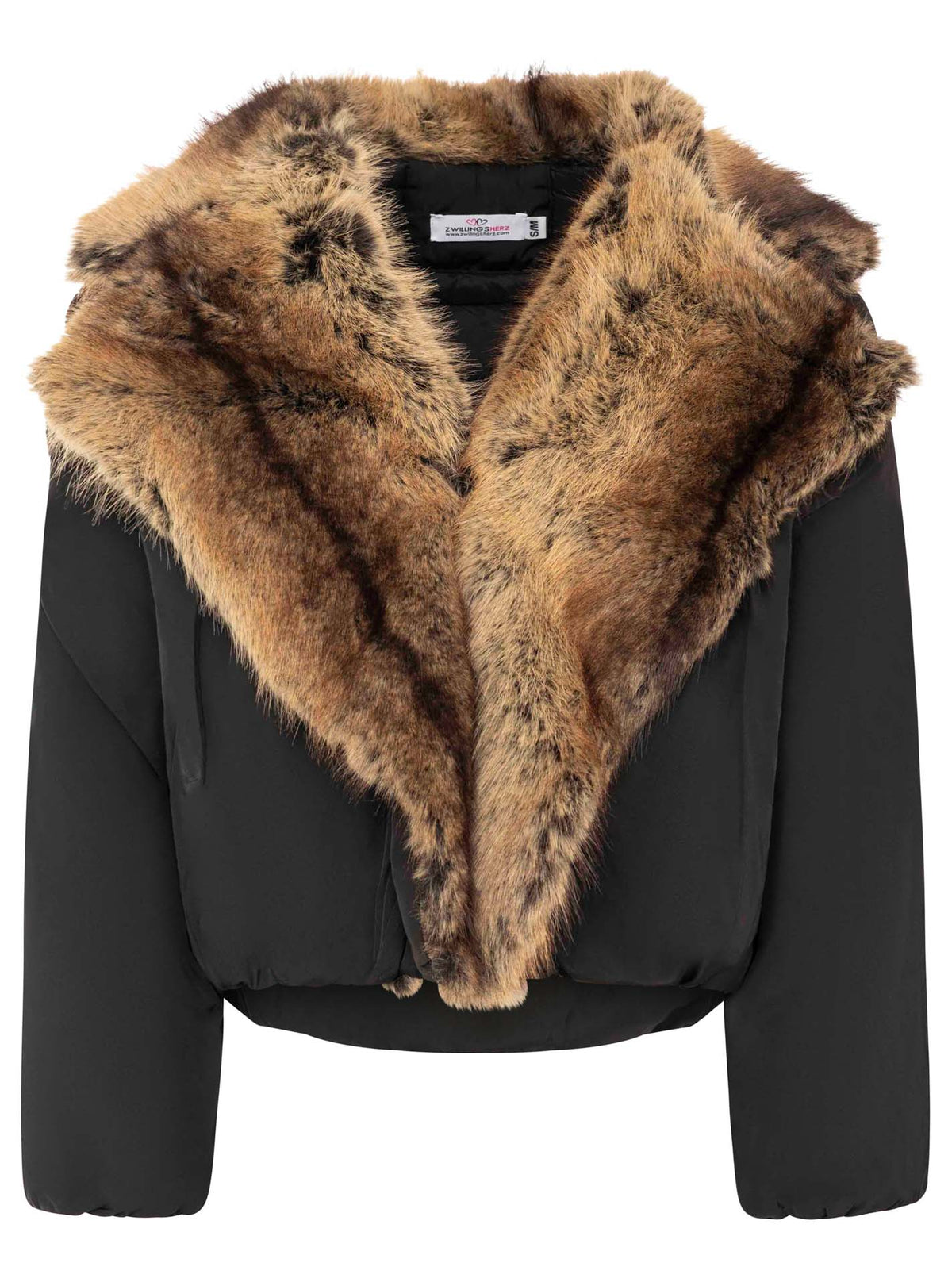 Zwillingsherz - Bomberjacke "COZY Fur" - Schwarz