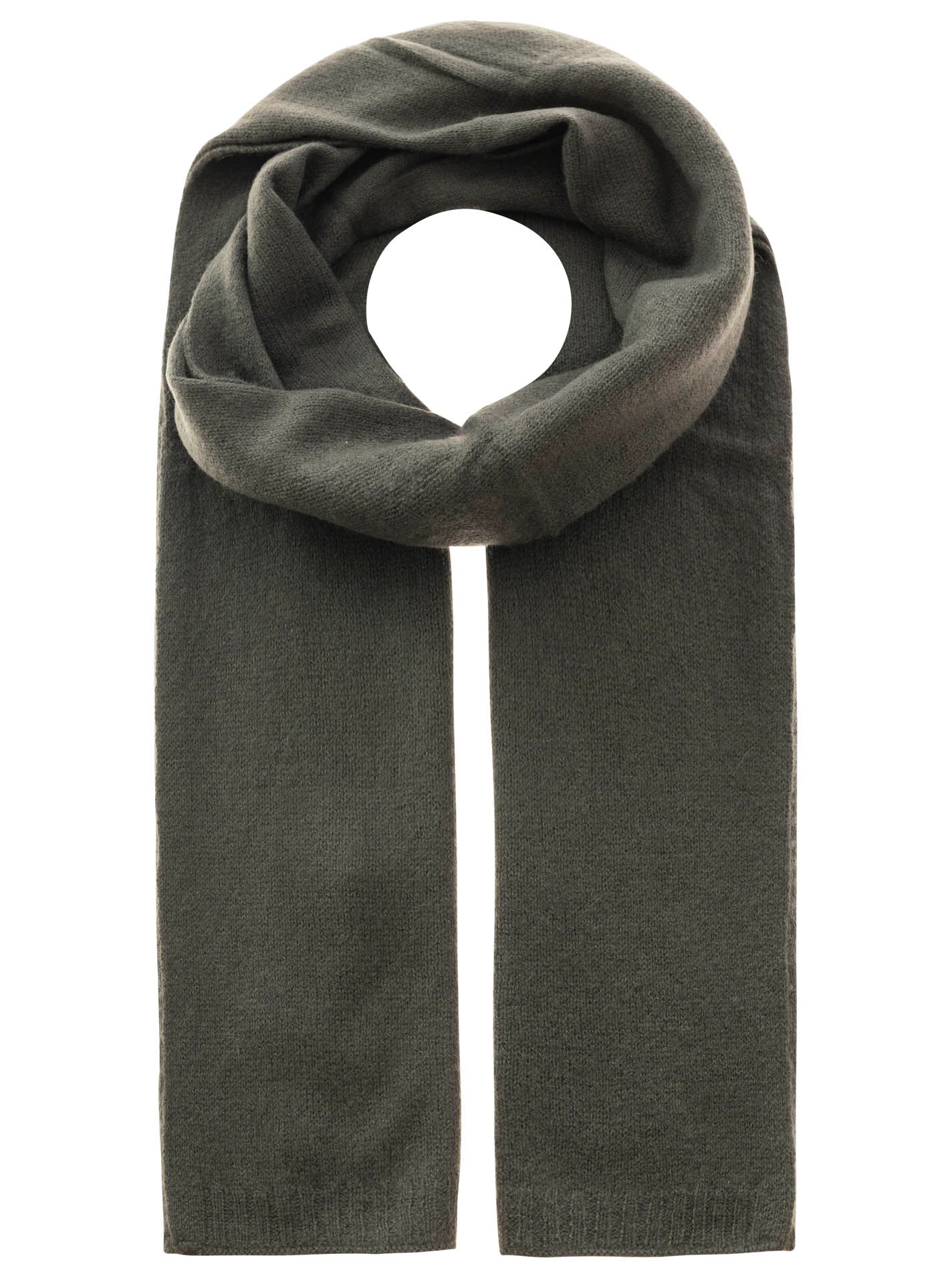 Zwillingsherz 100% Cashmere/Kaschmir Schal - Olive