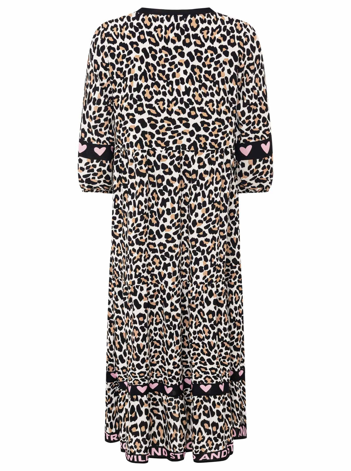 Zwillingsherz - Maxi Kleid Classic Leo - Beige/Schwarz