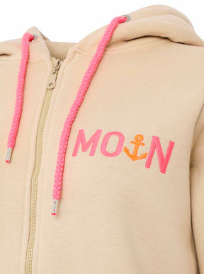 Zwillingsherz - Moin Sweat Zipper/Jacke - Beige