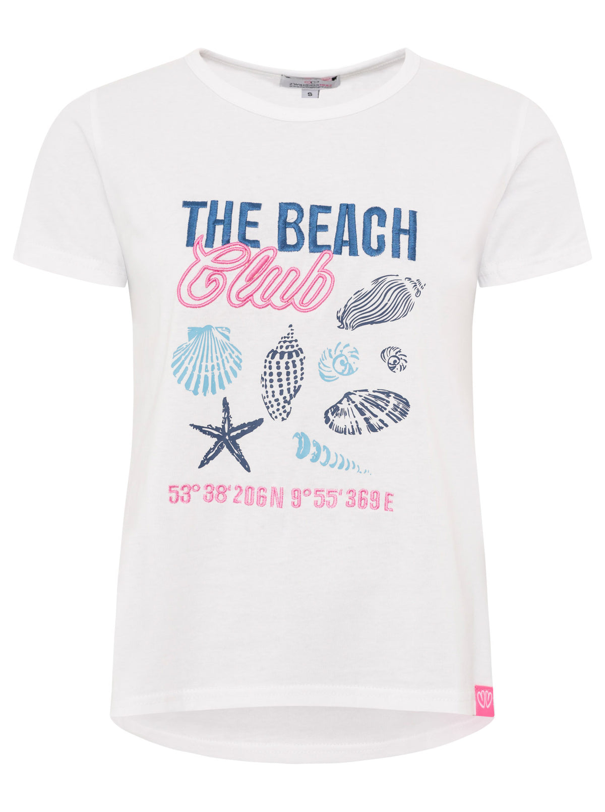 Zwillingsherz - T-Shirt "The Beach" - Weiß