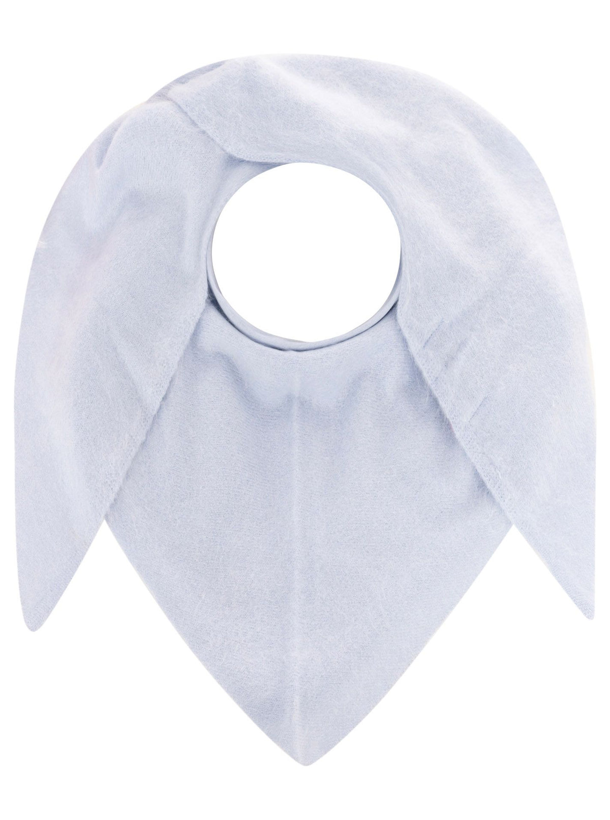 Zwillingsherz - 100% Kaschmir XXL Dreieckstuch "Brushed" - Hellblau