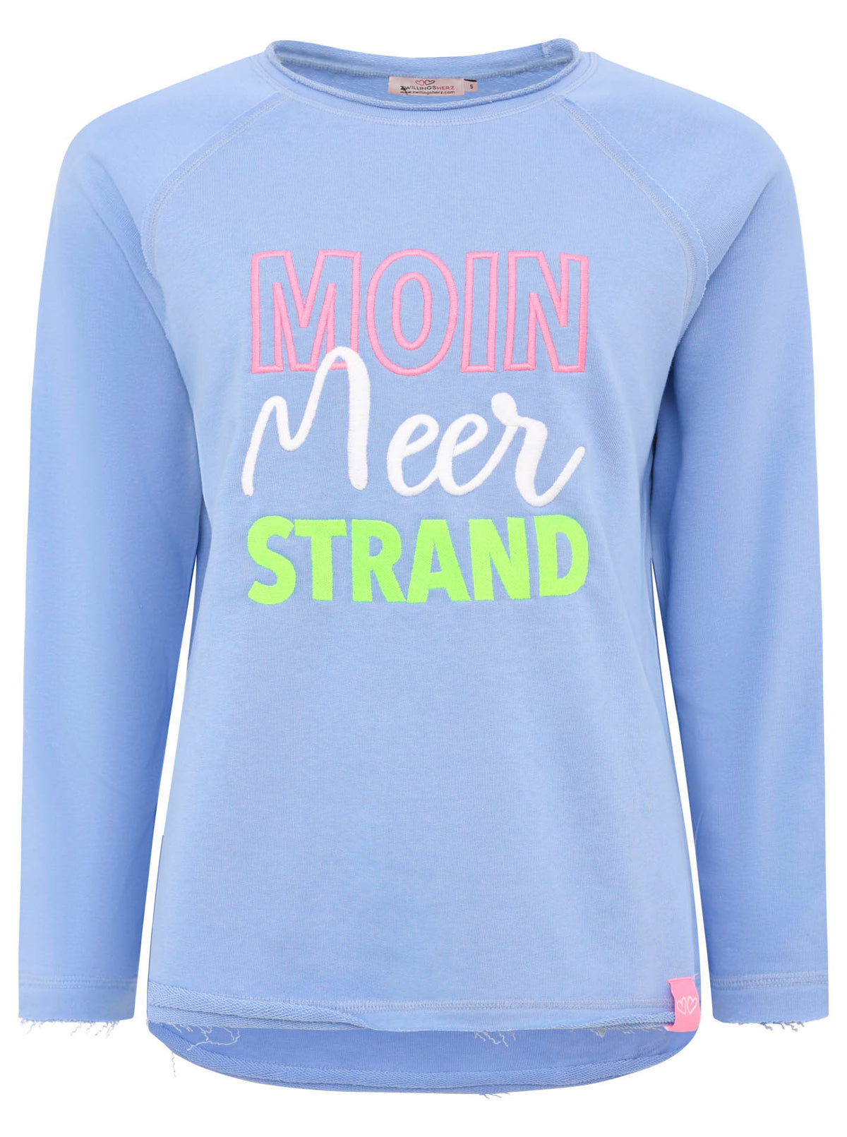 Zwillingsherz - Moin Meer Strand Sweatshirt - Blau
