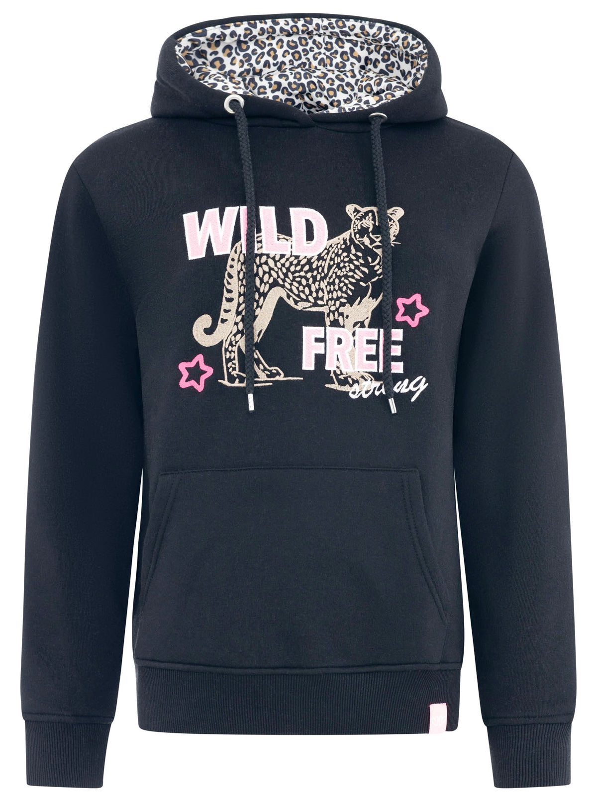 Zwillingsherz - Hoodie/Sweatshirt "Wild Free" - Schwarz
