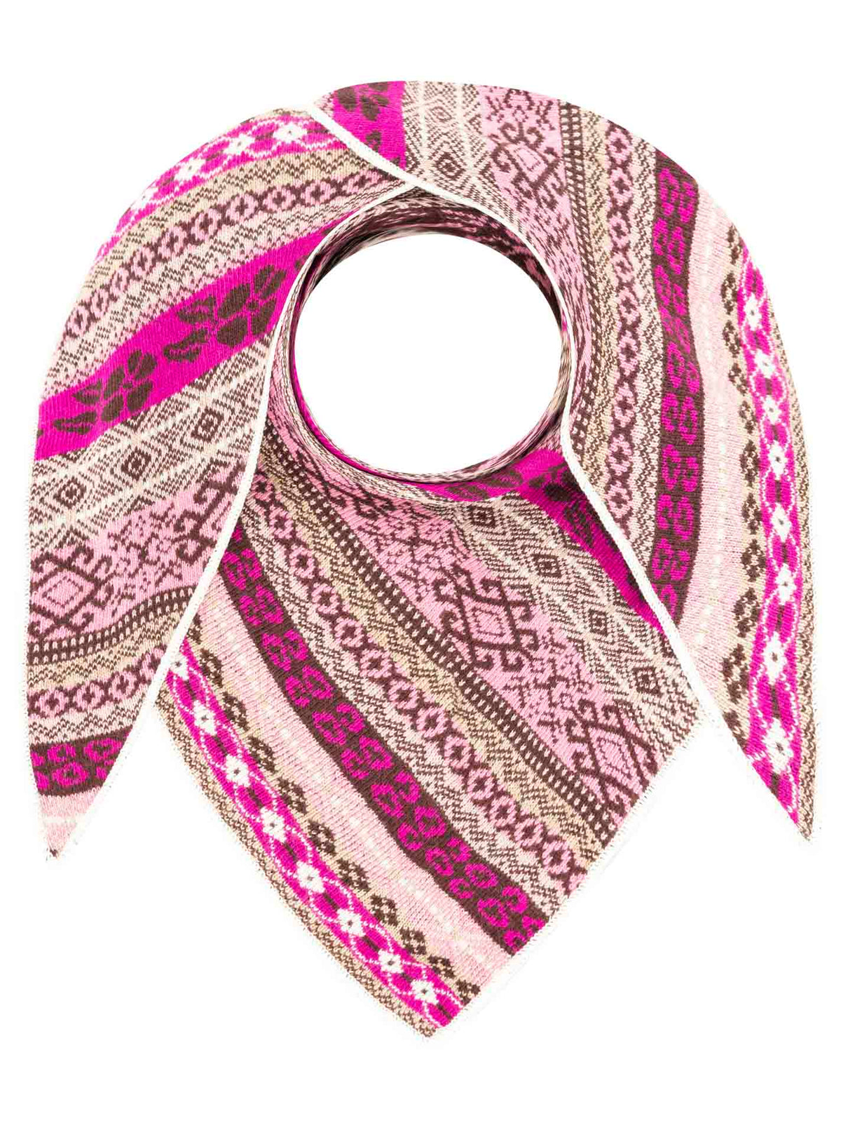 Zwillingsherz - Dreieckstuch "Oslo" mit Kaschmir - Lila