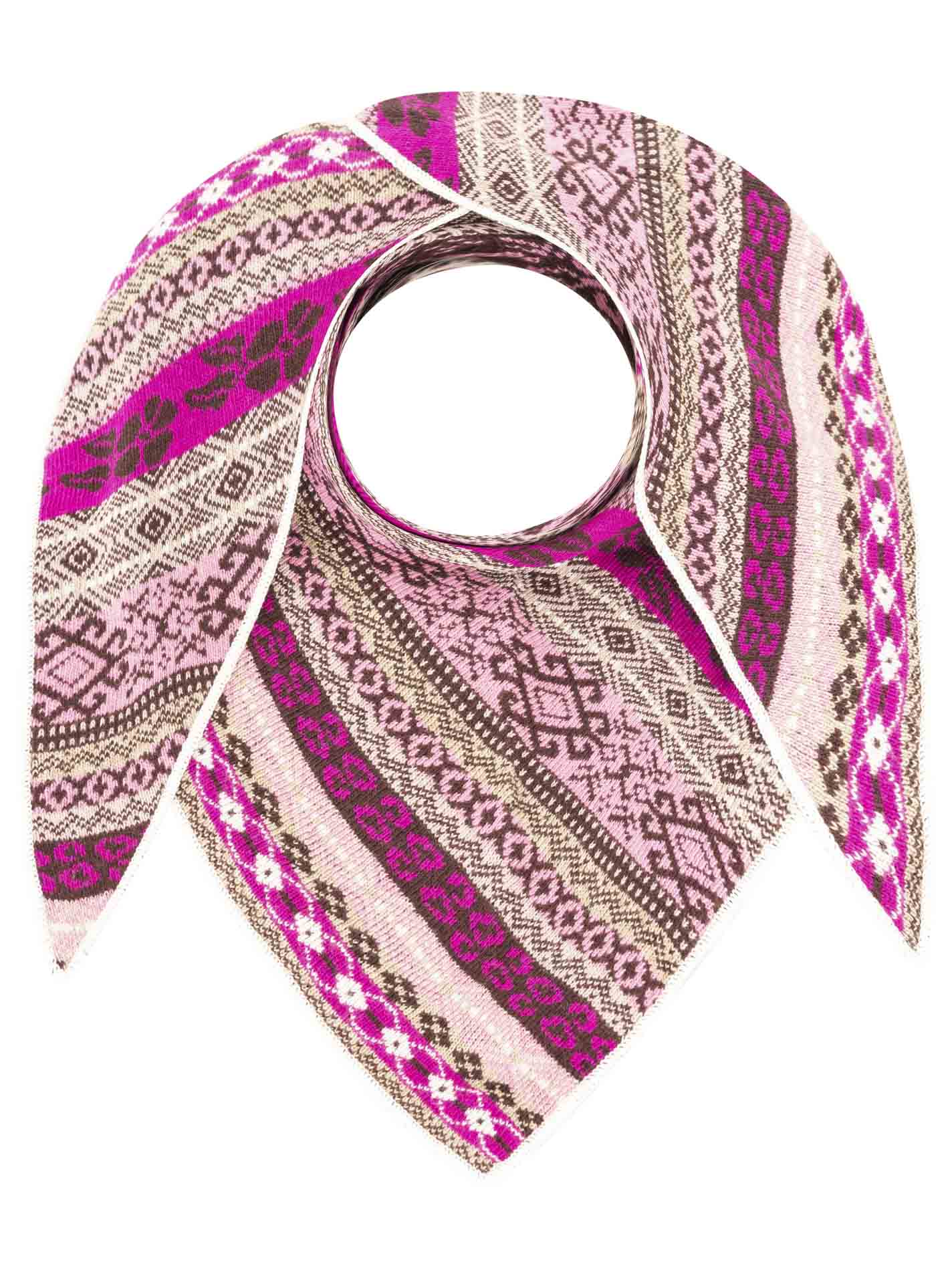 Zwillingsherz - Dreieckstuch "Oslo" mit Kaschmir - Lila