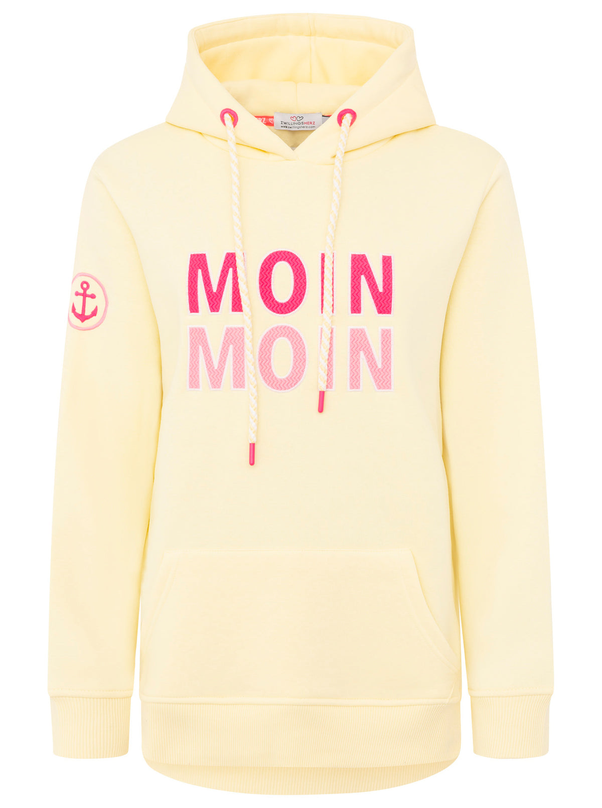 Zwillingsherz - Hoodie "Moin Moin" - Gelb