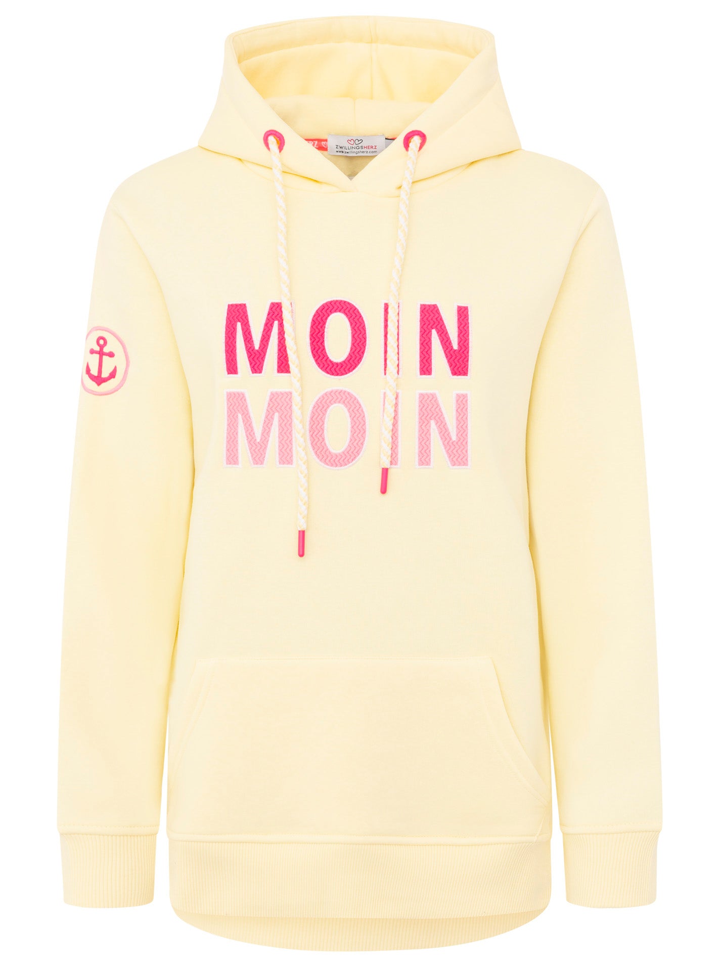 Zwillingsherz - Hoodie "Moin Moin" - Gelb