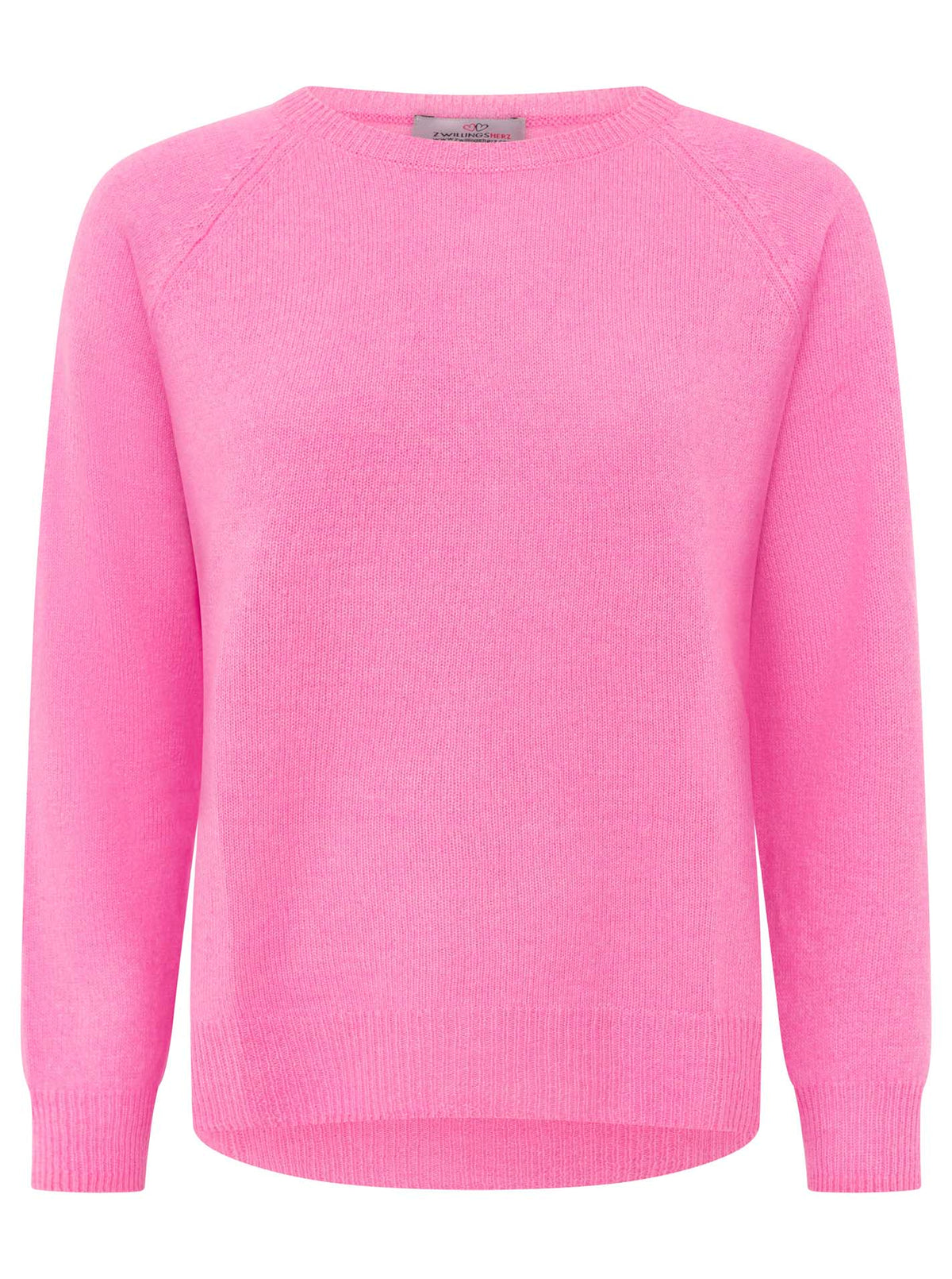 Zwillingsherz 100% Kaschmir Pullover - Bubblegumpink