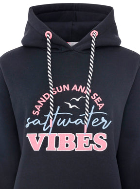 Zwillingsherz - Hoodie "Sea and Sand" - Marineblau