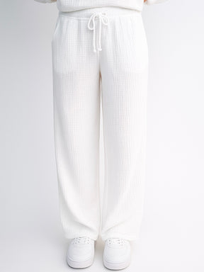 Musselin Hose - Weiß