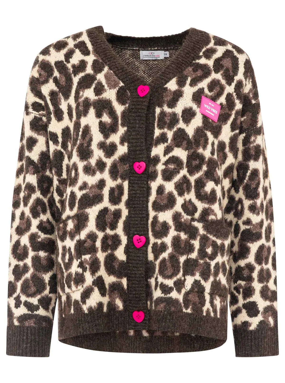 Zwillingsherz OVERSIZED CARDIGAN "LEO LOVE" - Beige