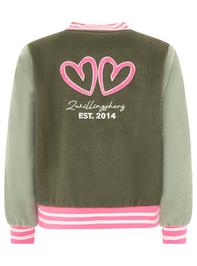 Zwillingsherz - Bomberjacke "College" - Khaki