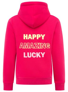Zwillingsherz - Hoodie "Positive Happy Mind" - Weinrot (Neu)