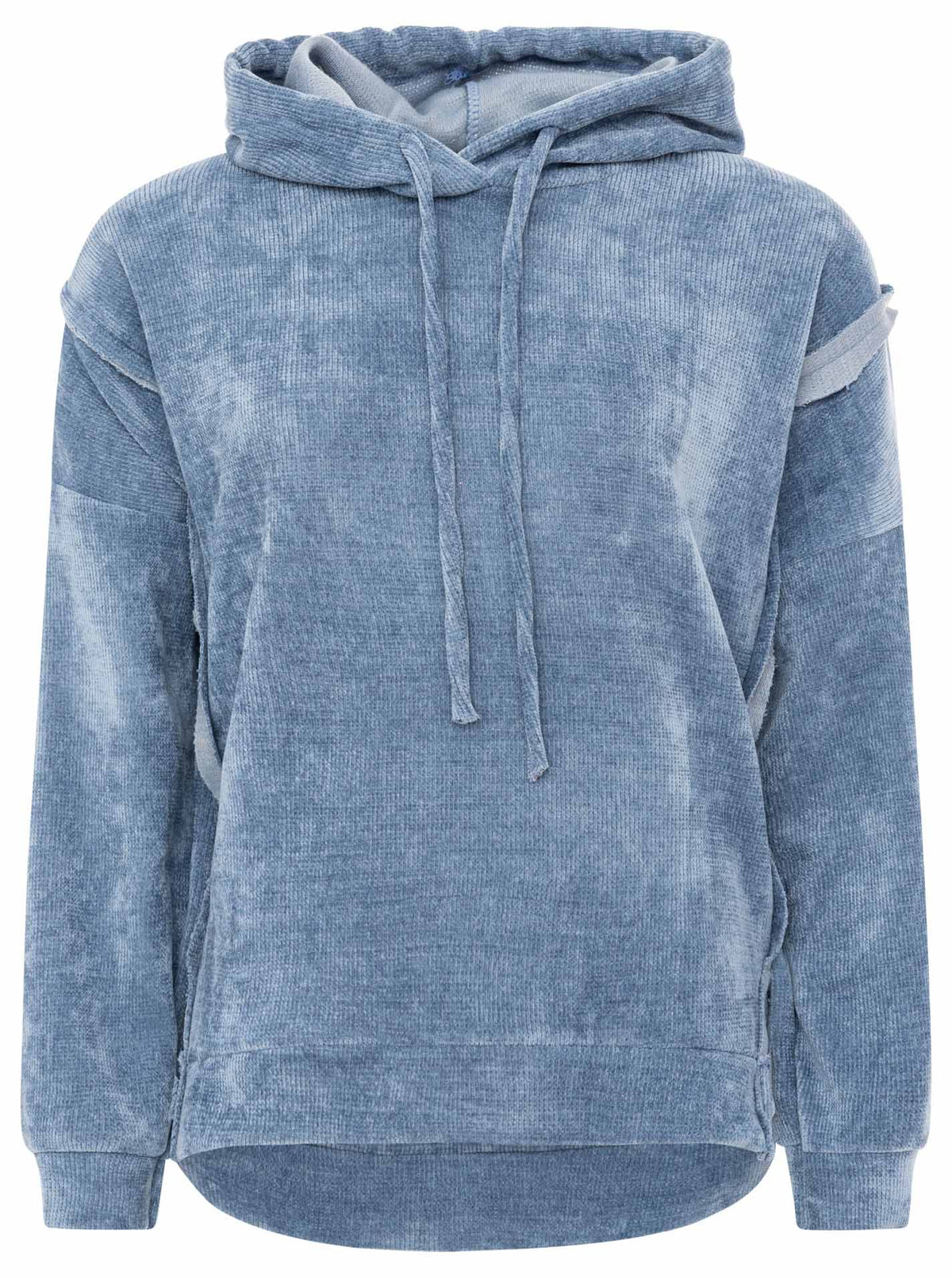 Zwillingsherz - Cord Hoodie - Jeansblau