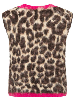 Zwillingsherz - Strickweste "LEO ZH Patch" - Beige