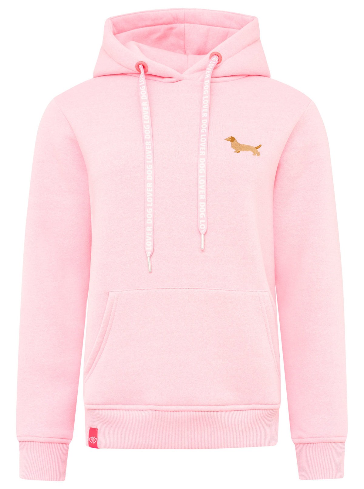 Zwillingsherz - Hoodie Neu "Dog Lover" - Pink